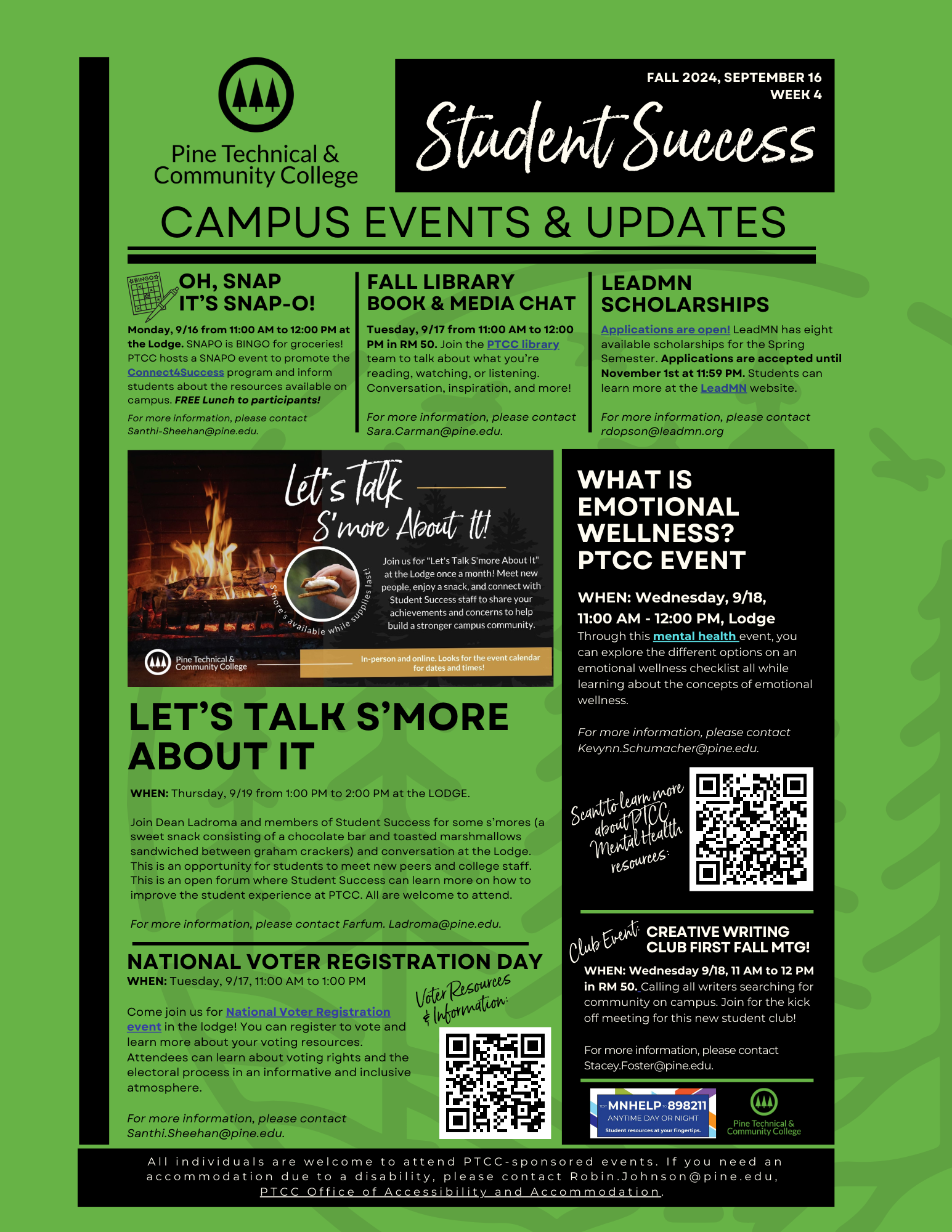 Student Success Newsletter Week 4