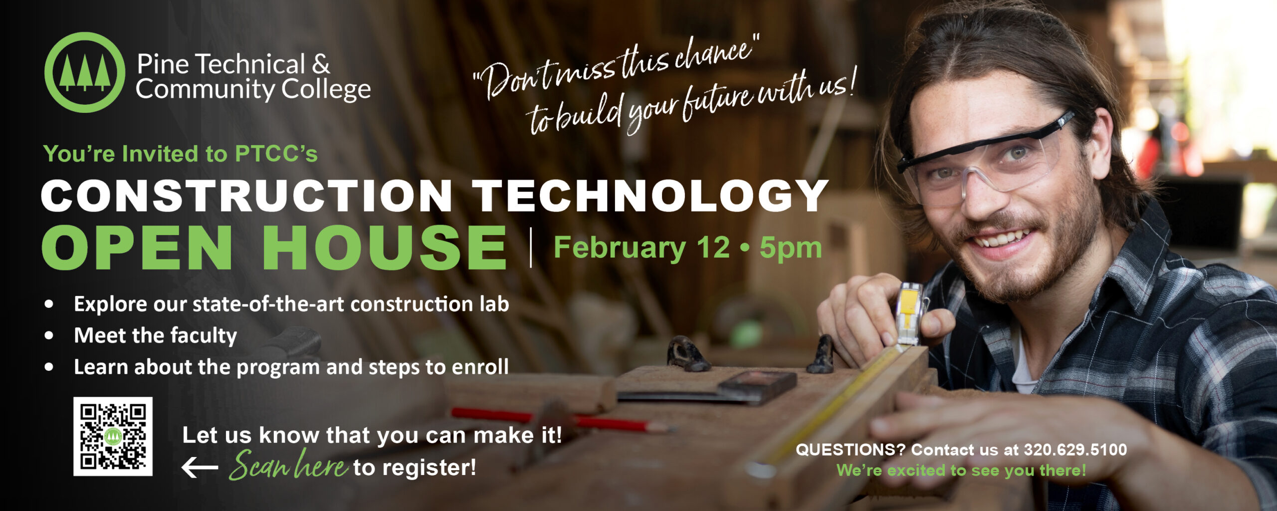 Construction Technology open house Feb. 12, 5 pm.